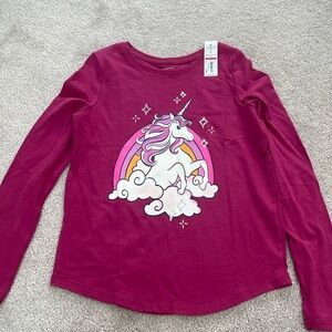 Girls Unicorn Long Sleeve Shirt from Jumping Beans Size 8 NEW